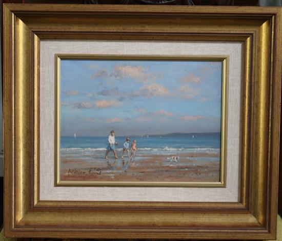 William Burns (1923-) Scarboro Beach and A Paddle with Grandma 6 x 8in.